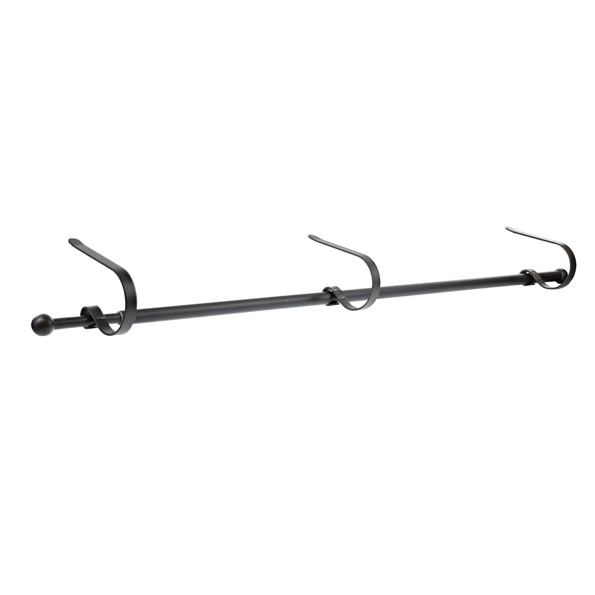 Original MantleClip® Matte Black Stocking Rod